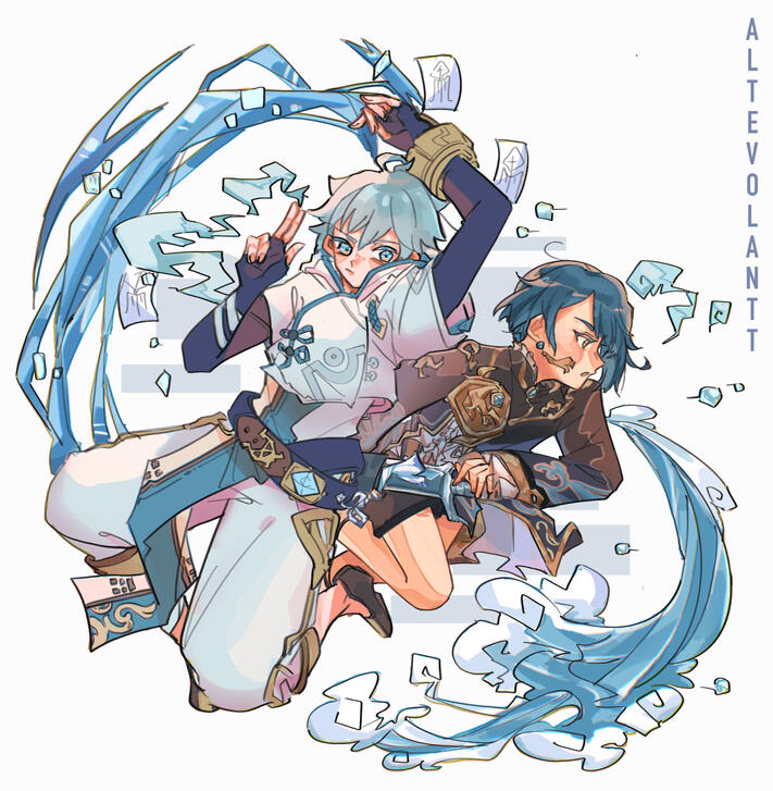 Art of Chonyun and Xingqiu